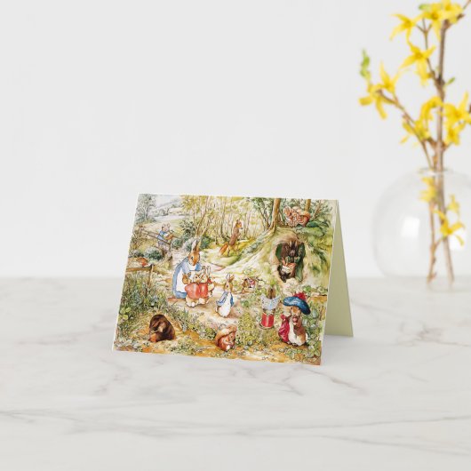 Peter the Rabbit Karte (Gelbe Blume)