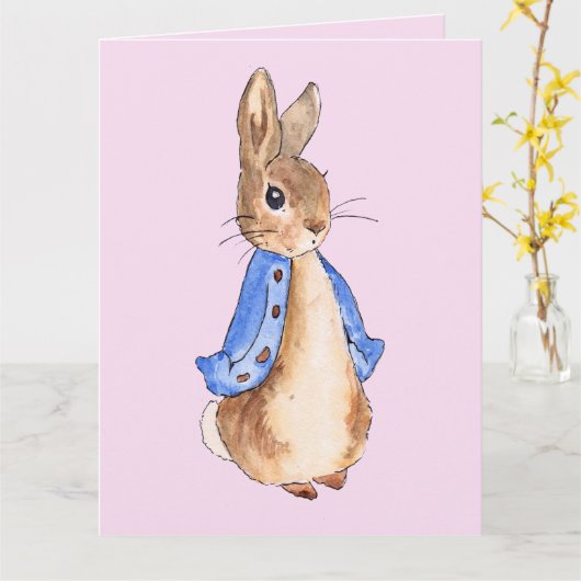 Peter the Rabbit Karte (Gelbe Blume)