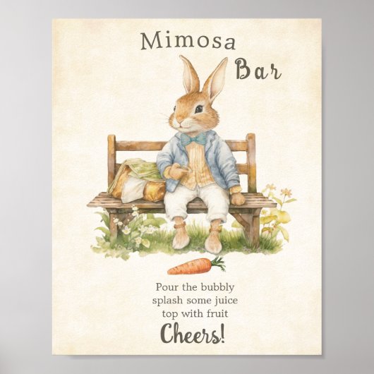 Peter The Rabbit - Kinderdusche - Vintag Poster (Vorne)