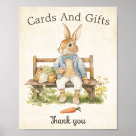 Peter the Rabbit - Kinderduschkarten und Geschenke Poster