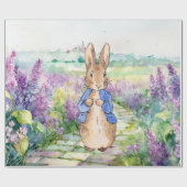 Peter the Rabbit mit Aquarelllilacke Geschenkpapier (Flach)