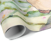 Peter the Rabbit mit Aquarelllilacke Geschenkpapier (Rolleneckpunkt)