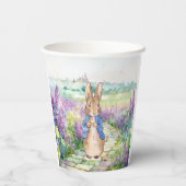 Peter the Rabbit mit Aquarelllilacke Pappbecher (Rückseite)