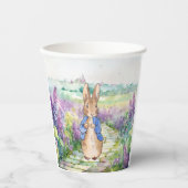 Peter the Rabbit mit Aquarelllilacke Pappbecher (Vorderseite)