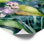 Peter the Rabbit mit Aquarelllilacke Poster (Ecke)