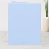 Peter the Rabbit mit Blue Leafy Wreath Card Karte (Rückseite)