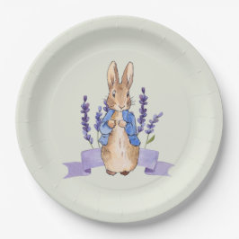 Peter the Rabbit mit Lavendel Pappteller