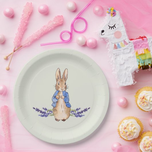Peter the Rabbit mit Lavendel Pappteller (Party)