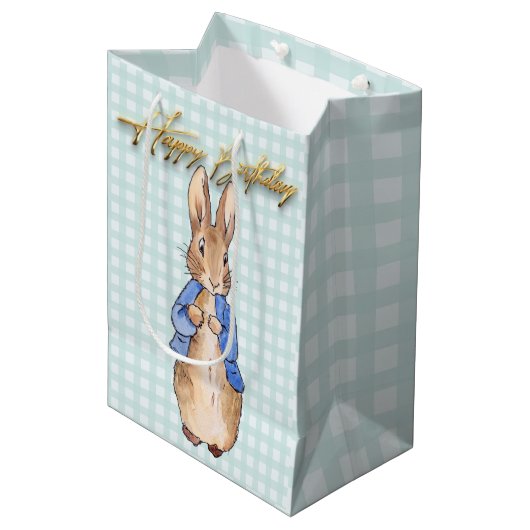 Peter the Rabbit Mittlere Geschenktüte (Vorderseite Schrägansicht)
