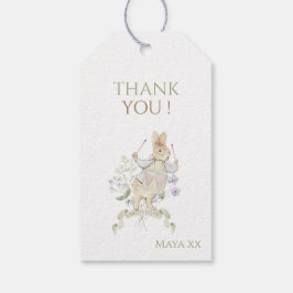 Peter the Rabbit Monogram Wappen Gender Baby Shoot Geschenkanhänger