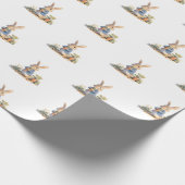 Peter The Rabbit Niedlich Boy Baby Dusche Geschenkpapier (Ecke)
