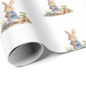 Peter The Rabbit Niedlich Boy Baby Dusche Geschenkpapier (Rolleneckpunkt)