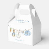 Peter the Rabbit Niedlich Clothesline Baby Shower Geschenkschachtel (Rückseite)