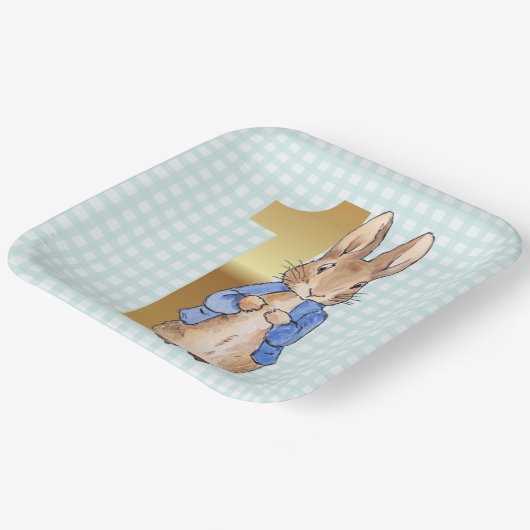 Peter the Rabbit Pappteller (Gewinkelt)