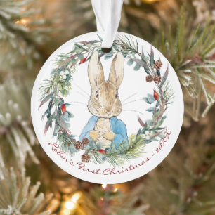 Peter the Rabbit Personalisiert Erste Weihnachten Ornament