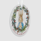 Peter the Rabbit Personalisiert Erste Weihnachten Ornament (Vorderseite)