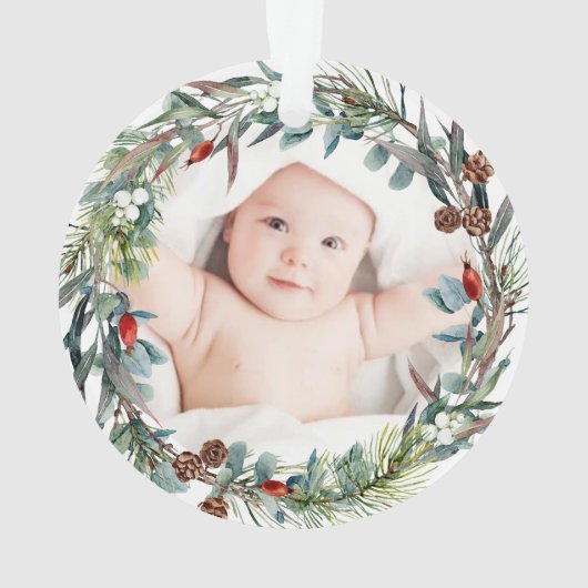 Peter the Rabbit Personalisiert Erste Weihnachten Ornament (Rückseite)