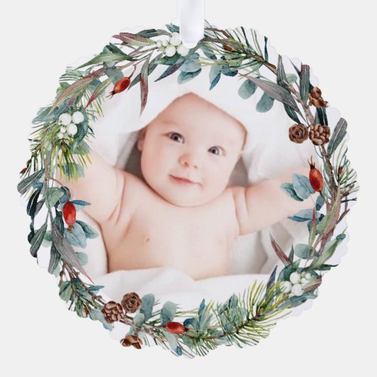 Peter the Rabbit Personalisiert Erste Weihnachten Ornament Karte (Rückseite)