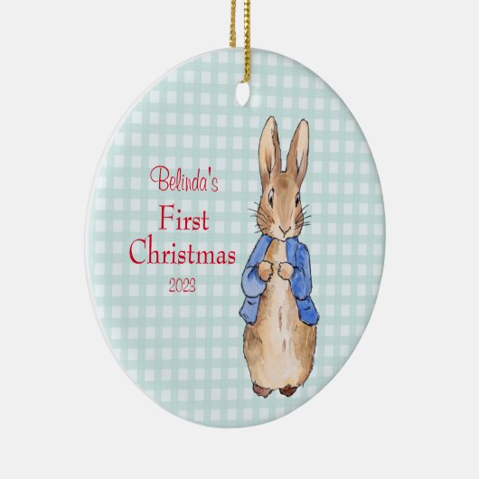 Peter the Rabbit Personalize Keramik Ornament (Rechts)