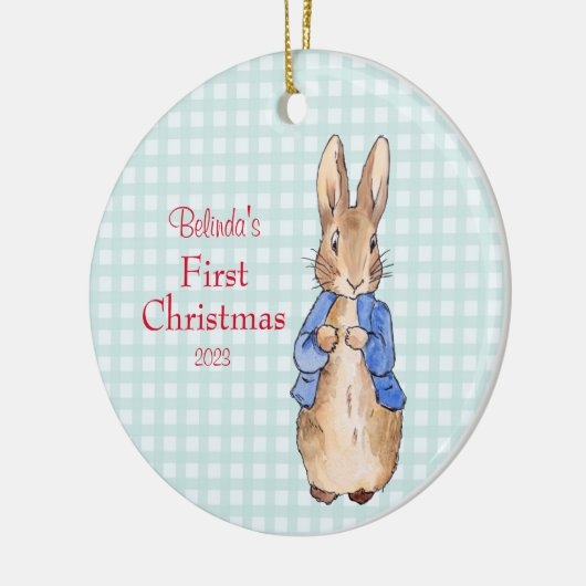 Peter the Rabbit Personalize Keramik Ornament (Links)