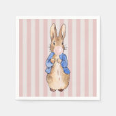 Peter the Rabbit Pink Blubble Kaugummi Candy Cane  Serviette (Vorderseite)
