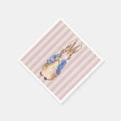 Peter the Rabbit Pink Blubble Kaugummi Candy Cane Serviette (Ecke)