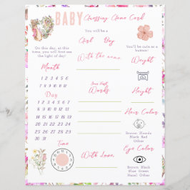 Peter the Rabbit Pink Floral Girl Baby Shower