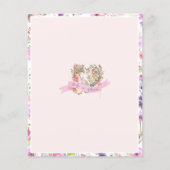 Peter the Rabbit Pink Floral Girl Baby Showspiel (Rückseite)