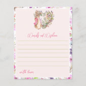 Peter the Rabbit Pink Floral Girl Baby Showspiel (Vorderseite)