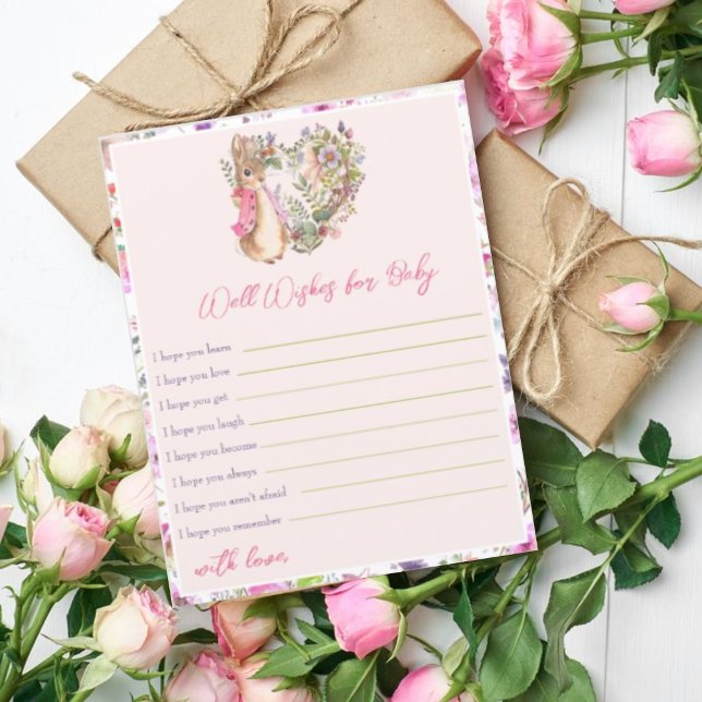 Peter the Rabbit Pink Floral Girl Baby Showspiel (Von Creator hochgeladen)