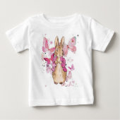 Peter the Rabbit Pink Jacket Baby T-shirt (Vorderseite)