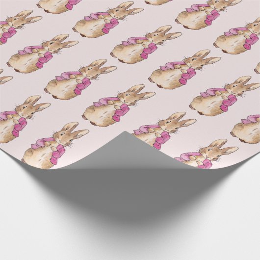 Peter the Rabbit Pink Jacket Geschenkpapier (Ecke)