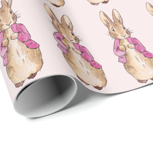Peter the Rabbit Pink Jacket Geschenkpapier (Rolleneckpunkt)