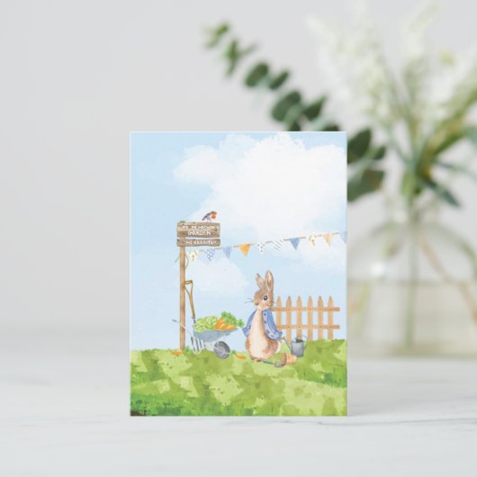 Peter the Rabbit Postkarte (Stehend Vorderseite)