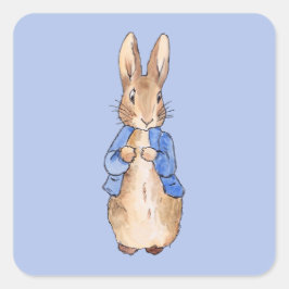 Peter the Rabbit Quadratischer Aufkleber