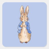 Peter the Rabbit Quadratischer Aufkleber (Vorderseite)