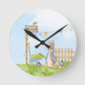 Peter the Rabbit Runde Wanduhr (Vorderseite)
