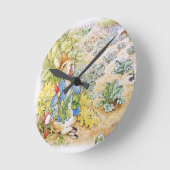 Peter the Rabbit Runde Wanduhr (Winkel)