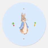 Peter the Rabbit Runder Aufkleber (Vorderseite)