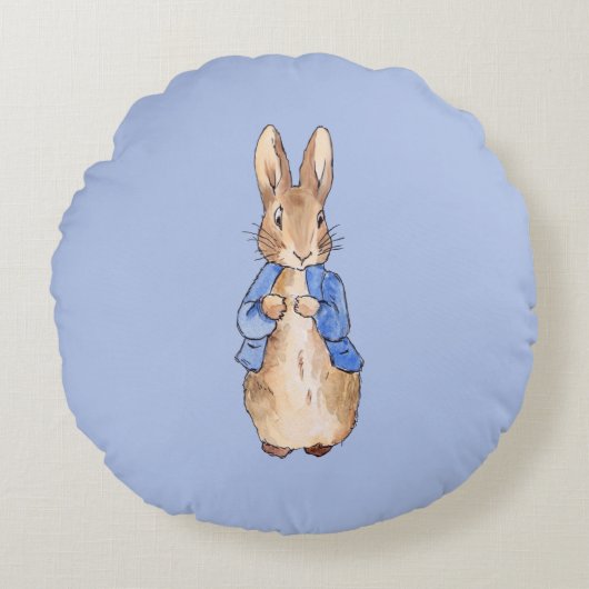 Peter the Rabbit Rundes Kissen (Vorderseite)