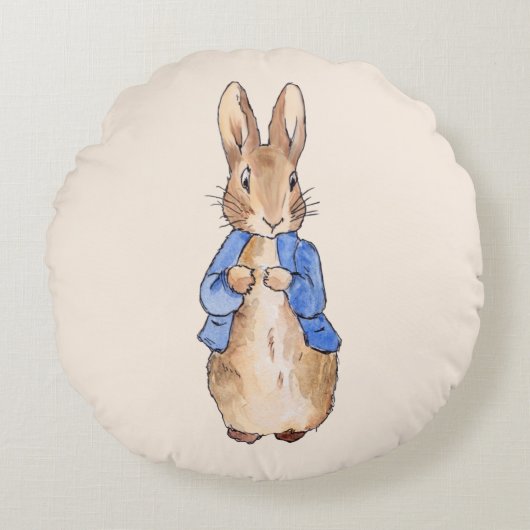 Peter the Rabbit Rundes Kissen (Vorderseite)