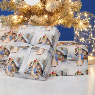 Peter the Rabbit Snowy Christmas Geschenkpapier