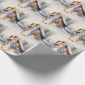 Peter the Rabbit Snowy Christmas Geschenkpapier (Ecke)