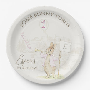 Peter the Rabbit Soe Bunny 1. Geburtstag Pappteller