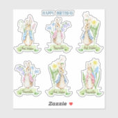 Peter the Rabbit Spring Blooms Easter Baby Shooter Aufkleber (Blatt)