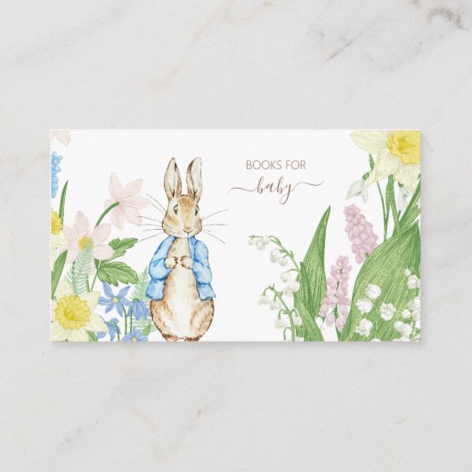 Peter the Rabbit Spring Blooms Easter Baby Shooter Begleitkarte (Rückseite)