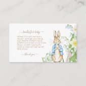 Peter the Rabbit Spring Blooms Easter Baby Shooter Begleitkarte (Vorderseite)