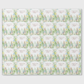 Peter the Rabbit Spring Blooms Easter Baby Shooter Geschenkpapier (Flach)