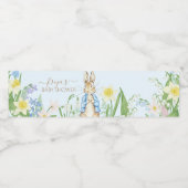 Peter the Rabbit Spring Blooms Easter Baby Shooter Wasserflaschenetikett (Einzelnes Label)