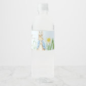 Peter the Rabbit Spring Blooms Easter Baby Shooter Wasserflaschenetikett (Vorderseite)